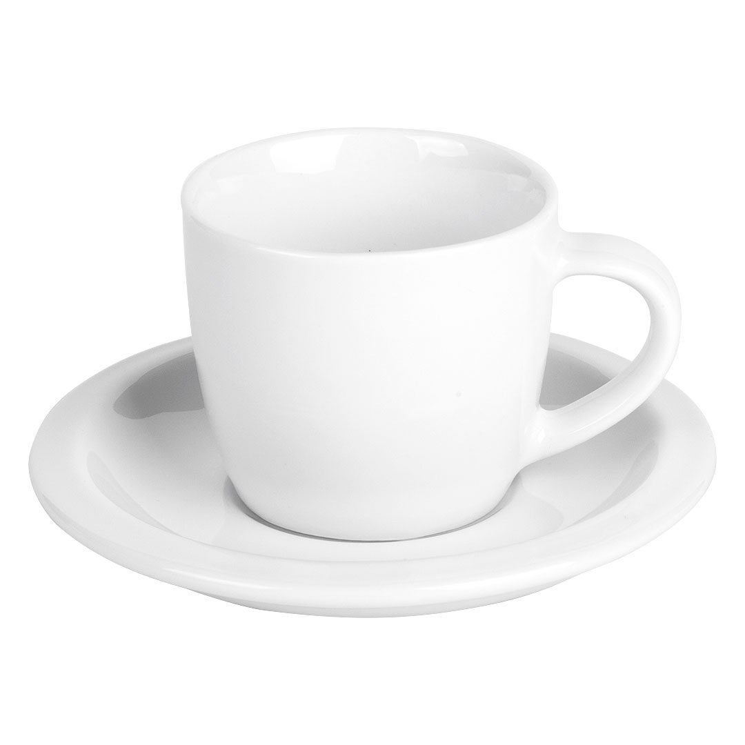 Skodelica za espresso s podstavkom iz fine keramike, 100 ml